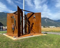 Raffinerie Tamoil: une sculpture pour symboliser la mort puis la renaissance du site