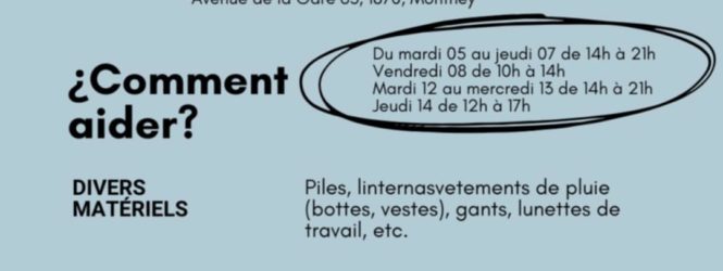 Monthey: le centre espagnol lance une collecte en faveur des victimes des inondations